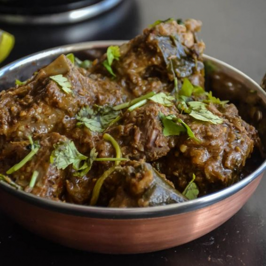 Order Lamb Kadai   with basmati rice  food online from Great Himalayan Indian Cuisines store, Moore on bringmethat.com