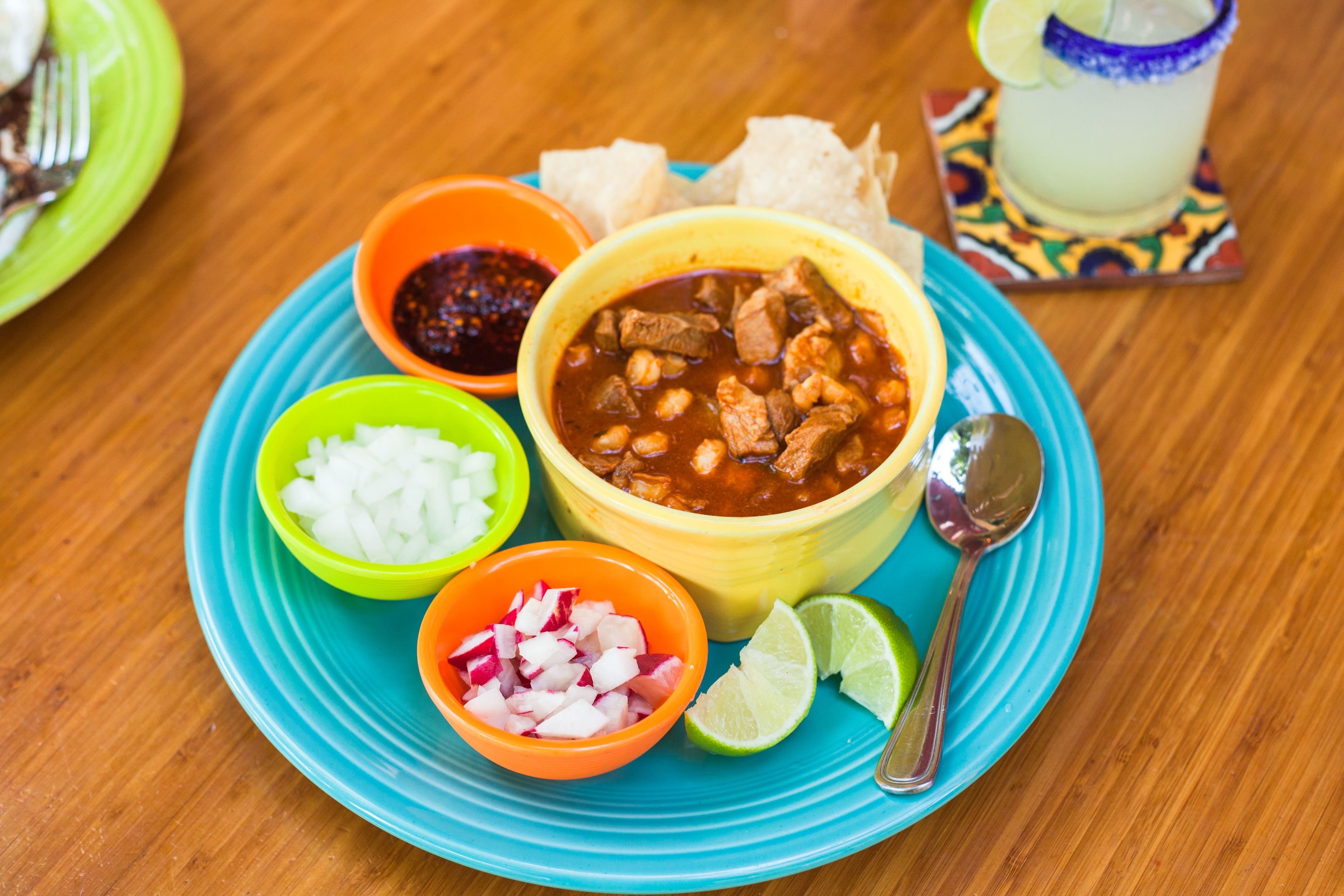 Order Pozole Sopa food online from Mission Cantina store, Seattle on bringmethat.com