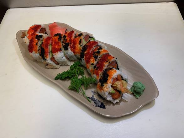 Order Fire Phoenix Roll (10 pcs) food online from Inari Sushi store, Rockville on bringmethat.com
