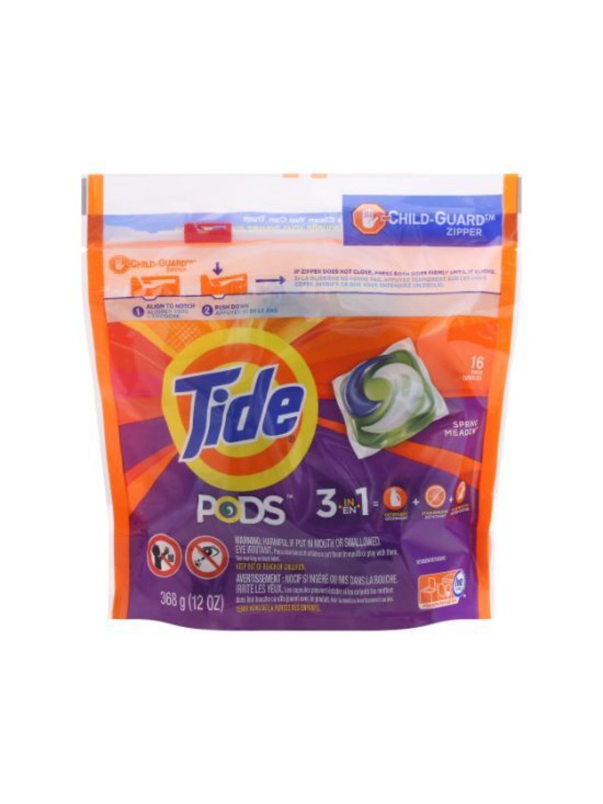 Order Tide PODS Laundry Detergent Pacs Spring Meadow (16 count) food online from Stock-Up Mart store, Marietta on bringmethat.com
