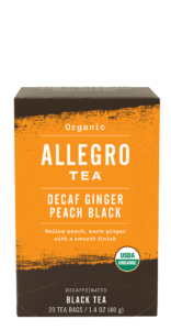 Order Organic Decaf Ginger Peach Black food online from Allegro Coffee Company store, Oklahoma City on bringmethat.com