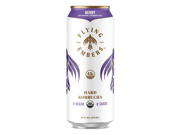 Order Flying Embers Berry Hard Kombucha - 16oz Can food online from Prince Liquor store, Torrance on bringmethat.com