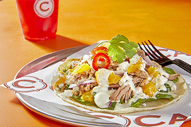 Order NEW!  Duck Confit Taco food online from C Casa store, Napa on bringmethat.com