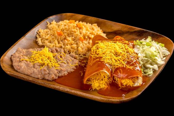 Order Two Enchiladas Combination Platter food online from Filiberto Mexican Food store, Phoenix on bringmethat.com
