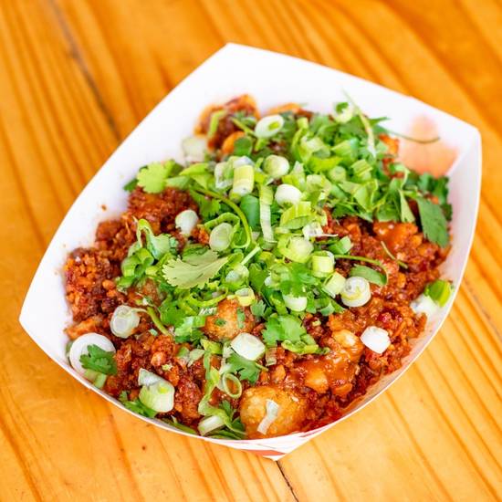 Order Taiwanese Tator Tots - Pork food online from Monkey King Noodle Company store, Dallas on bringmethat.com
