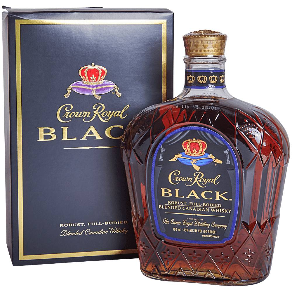 Order Crown Royal Black Canadian Whiskey 750 ml food online from Windy City Liquor Market store, El Cajon on bringmethat.com