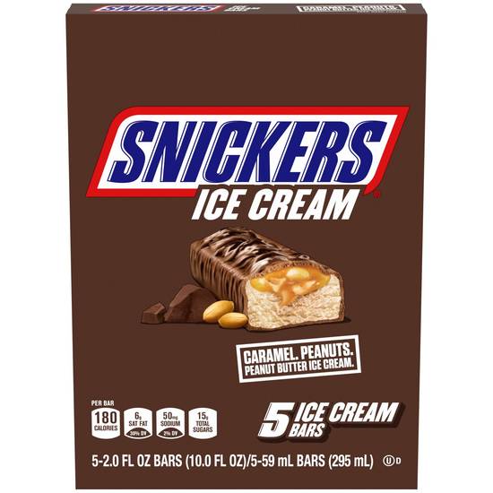 Order Snickers Ice Cream Bars, 5 CT food online from CVS store, ROCKFORD on bringmethat.com