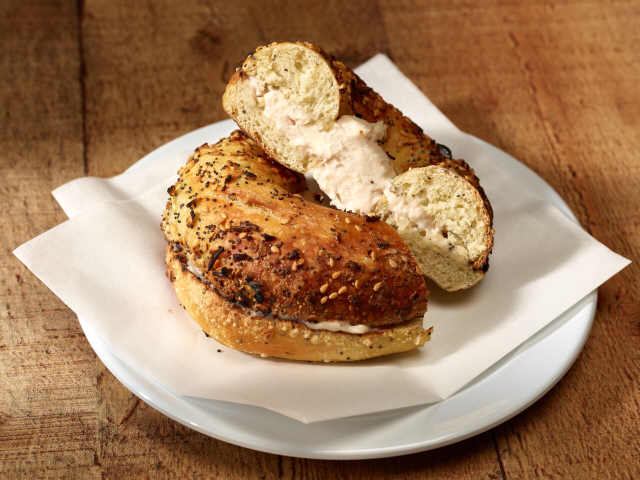 Order Bagel with Flavored Cream Cheese food online from Sam Bagels store, Los Angeles on bringmethat.com