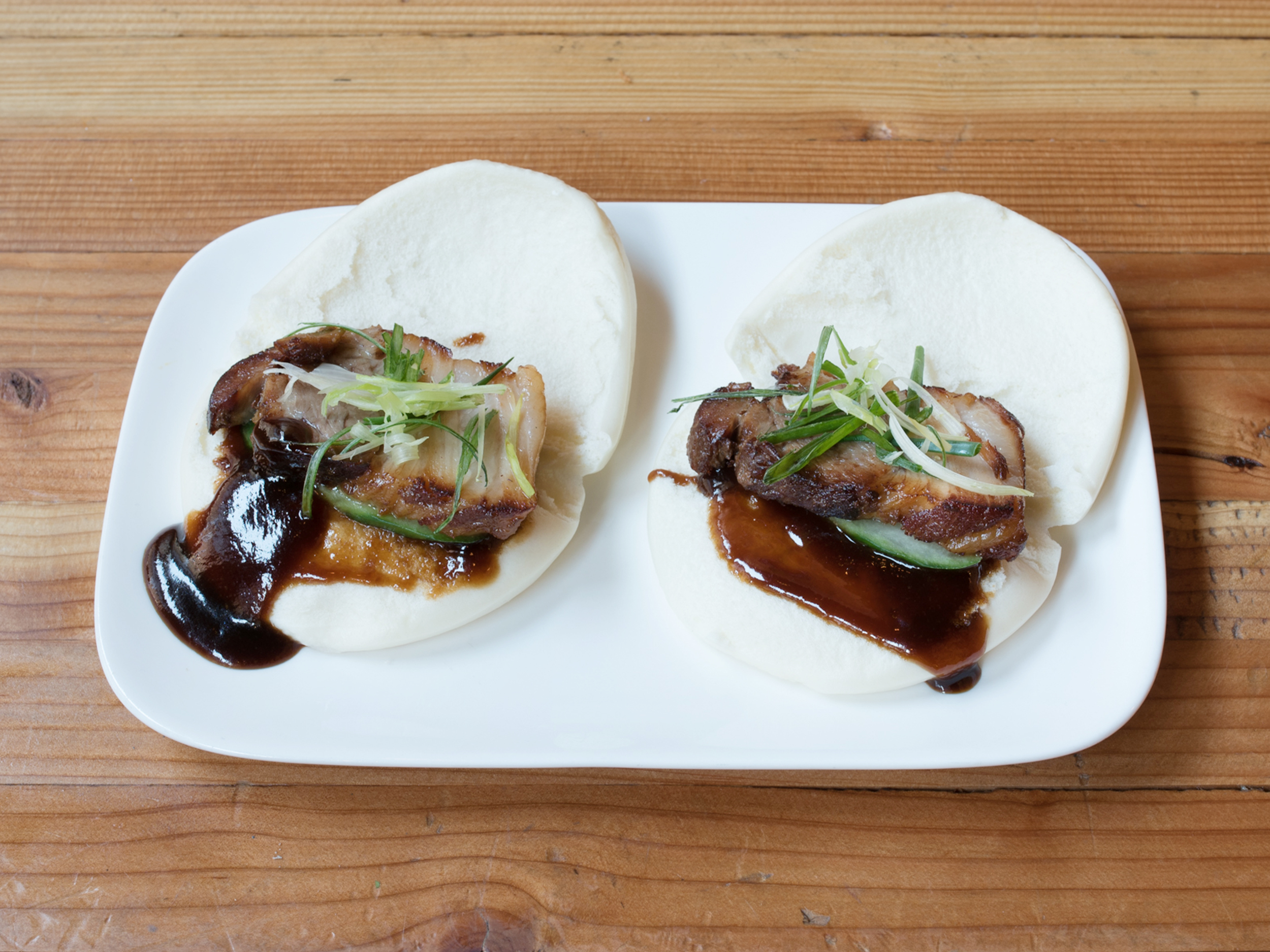 Order 2 Pork Buns food online from Dashi Noodle House store, Ridgewood on bringmethat.com