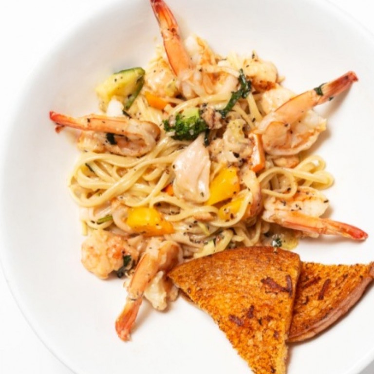 Order Lobster and Shrimp Linguine food online from Horseless Carriage store, North Hills on bringmethat.com
