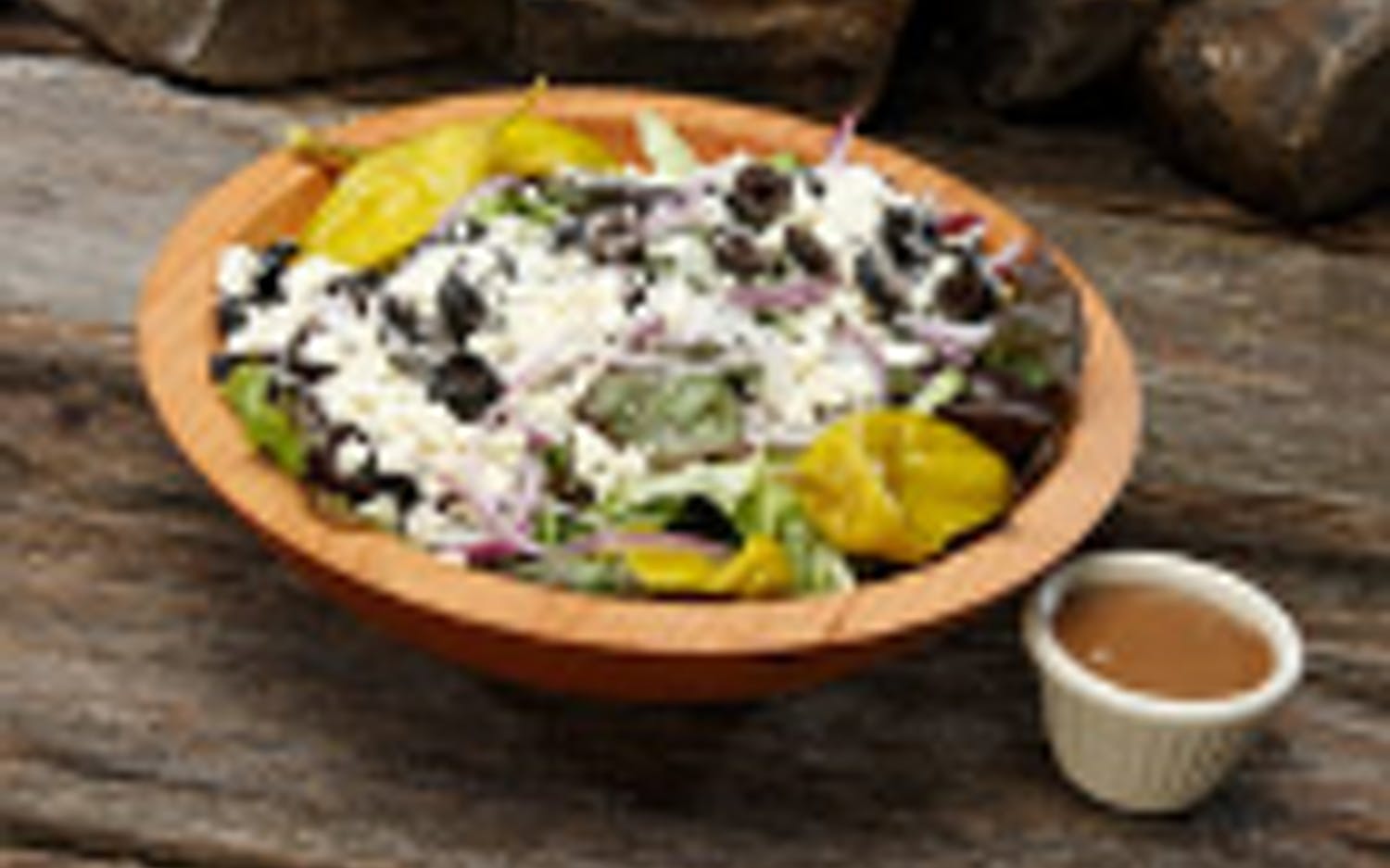 Order Greek Entree Salad  food online from Extreme Pizza store, Alamo on bringmethat.com