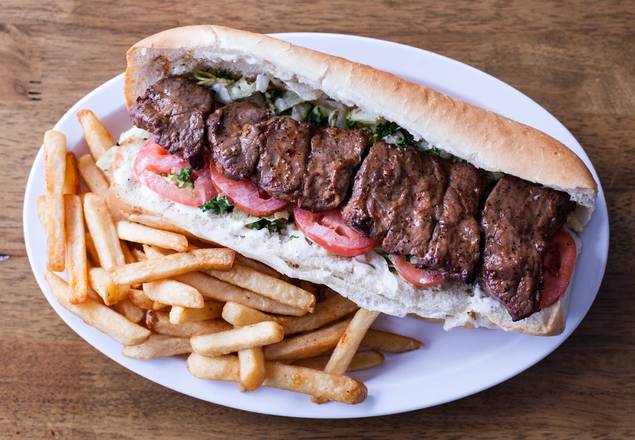Order Beef Flap Sandwich food online from Aiden's Grill store, Glendale on bringmethat.com