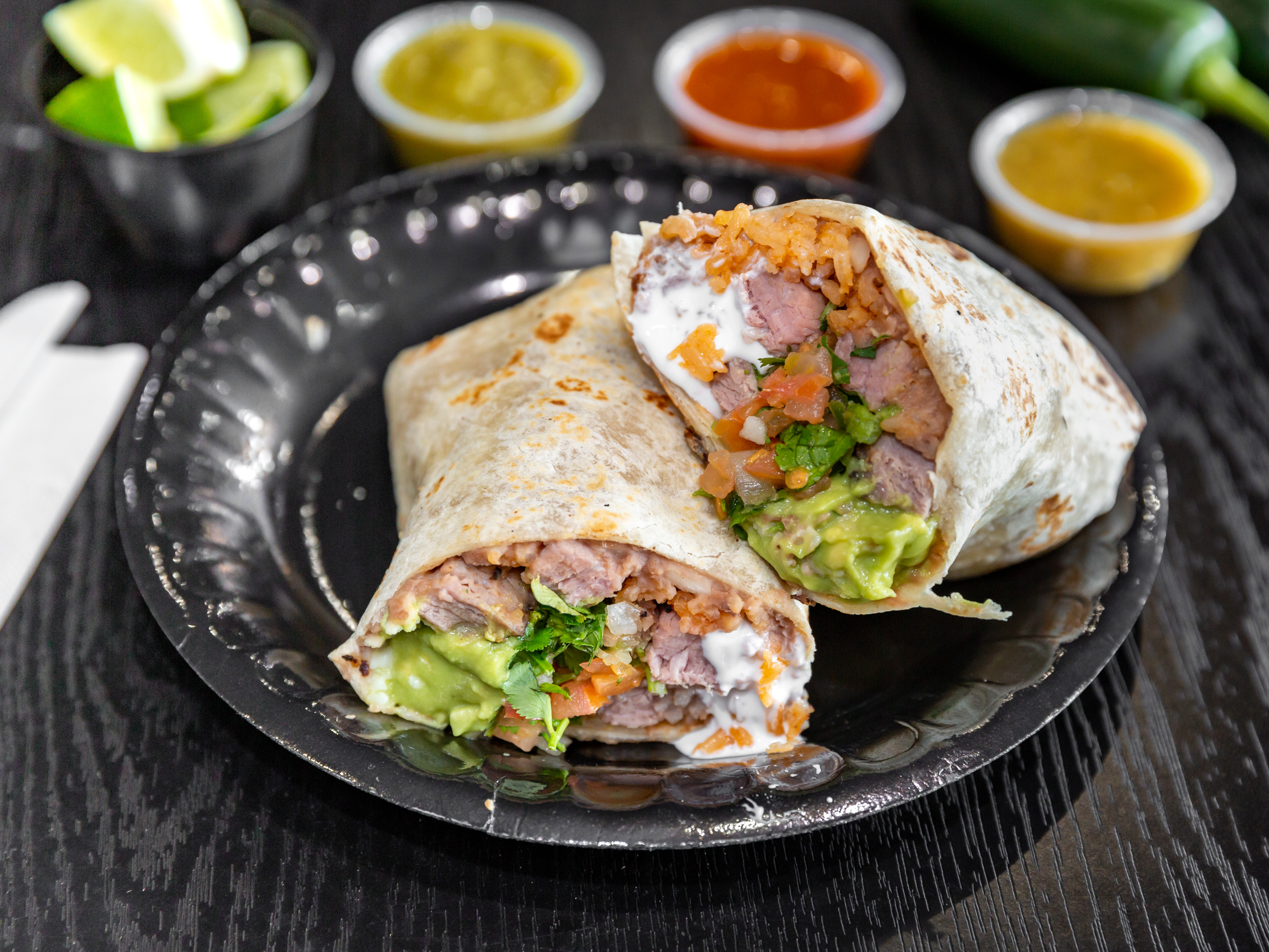 Order Bean, Rice, and Cheese Burrito food online from Tom's Tailgate store, La Mirada on bringmethat.com
