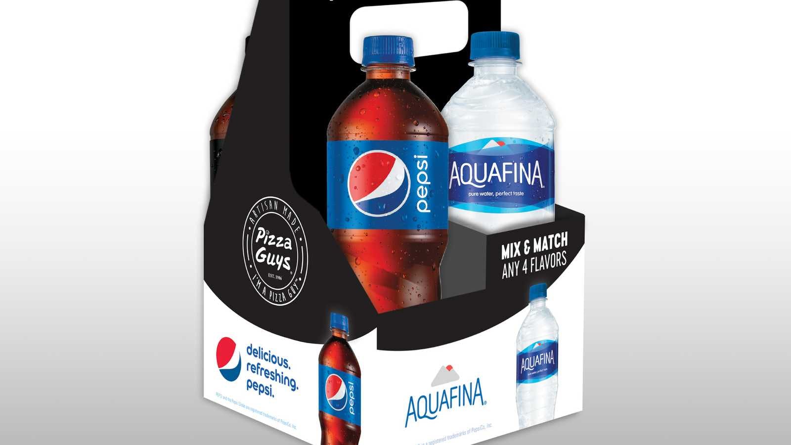 Order Pepsi Pack - 4 Pack food online from Pizza Guys store, Yuba City on bringmethat.com