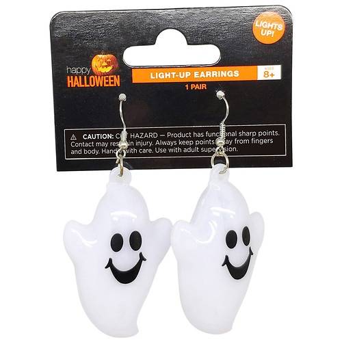 Order Festive Voice Light-Up Earrings, Ghost - 1.0 ea food online from Walgreens store, Artesia on bringmethat.com