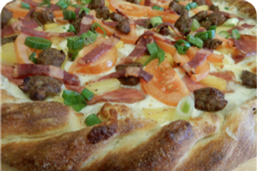Order Hawaiian Bacon Deluxe Pizza food online from Beach Pizza store, Grover Beach on bringmethat.com
