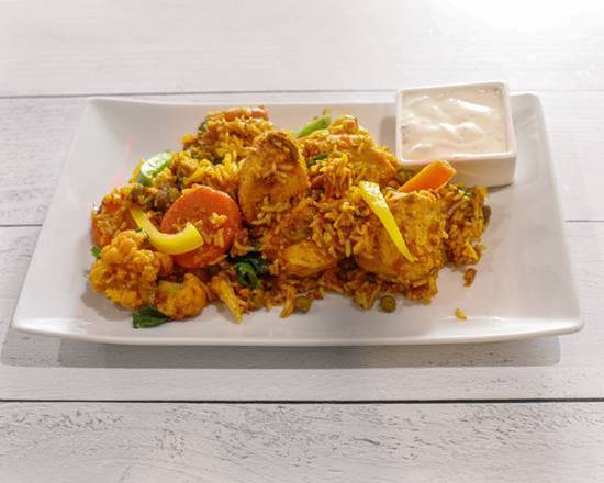 Order Chicken Biryani food online from Teji's Indian Grill store, Austin on bringmethat.com