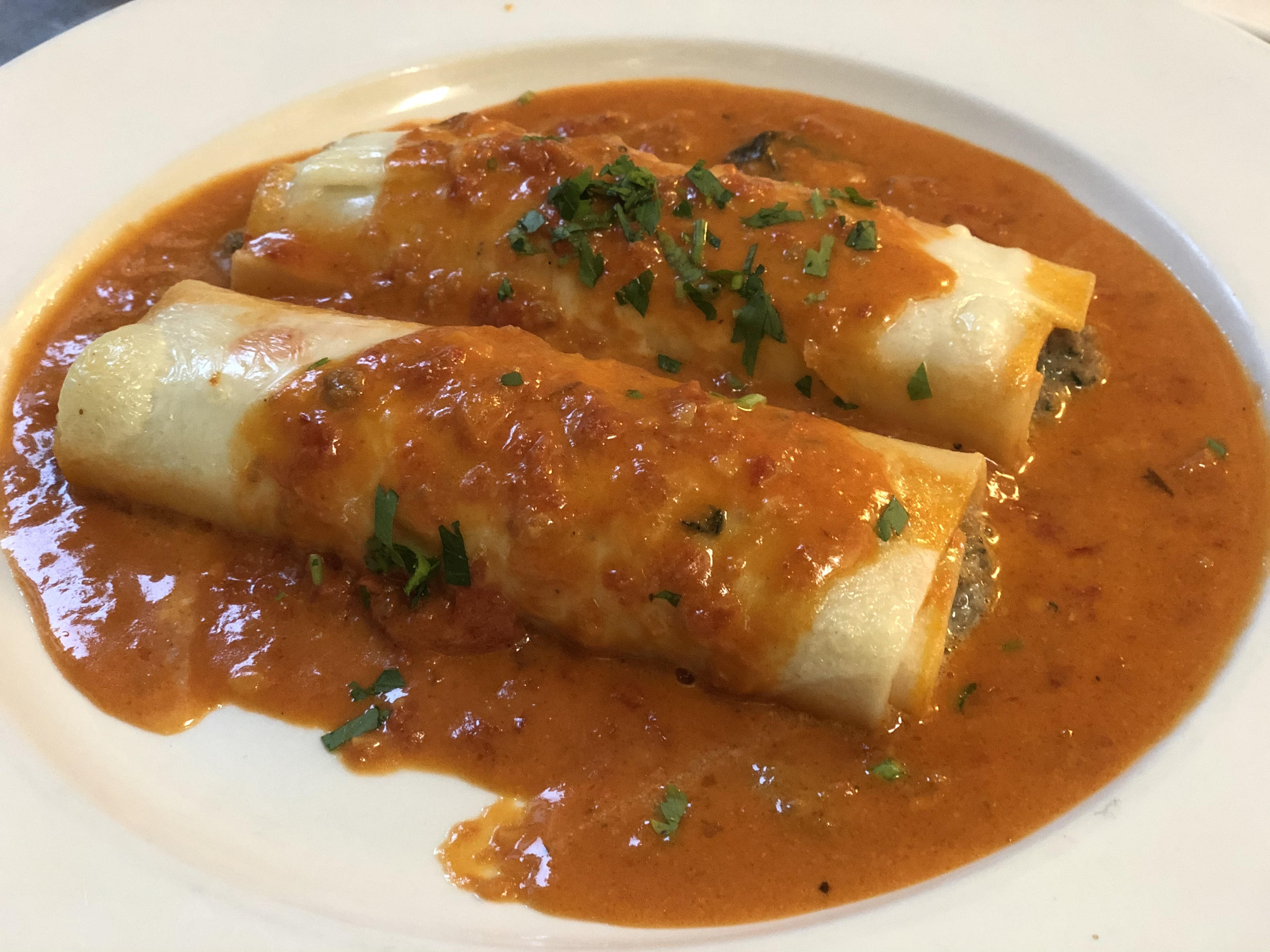 Order Cannelloni di Carne food online from Luisa's Restaurant store, San Francisco on bringmethat.com