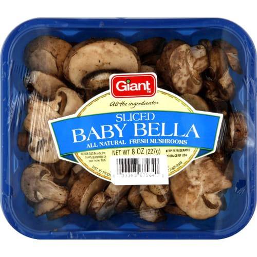Order Baby Bella Mushrooms (8 oz) food online from Winn-Dixie store, Foley on bringmethat.com