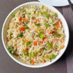 Order 90. Vegetable Fried Rice food online from Taj Restaurant store, Warren on bringmethat.com