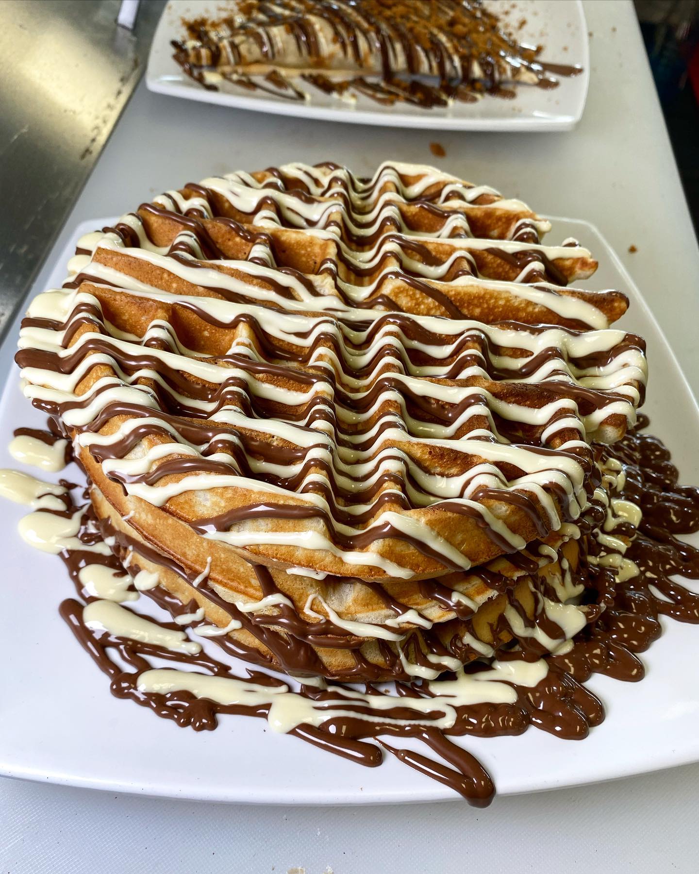 Order Nutella Waffle food online from Busy Boy Grill & Cafe store, Richmond on bringmethat.com