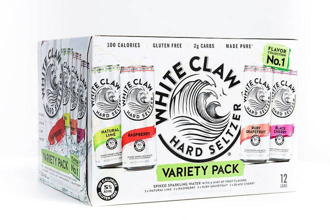 Order White Claw Variety Pack #1, 12pk-12oz can hard seltzer (5.0% ABV) food online from Ogden Wine & Spirit store, Naperville on bringmethat.com