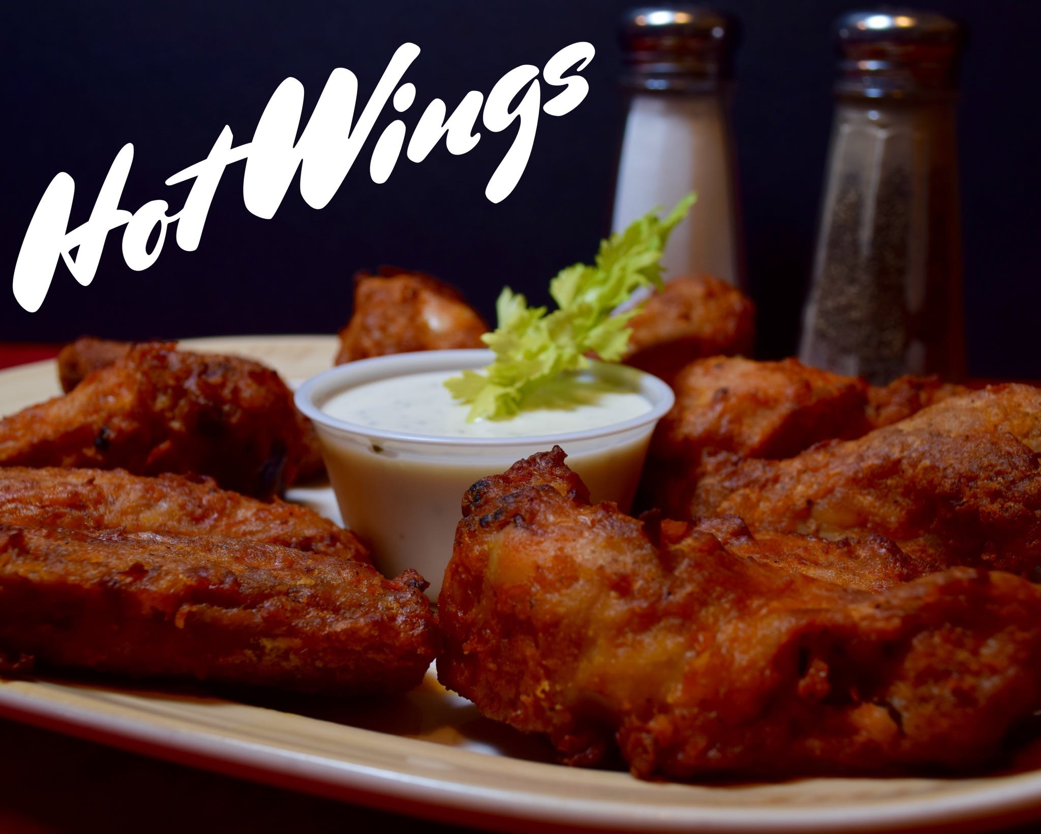 Order Chicken Wings - 5 Pieces food online from Pizza King store, Chatsworth on bringmethat.com