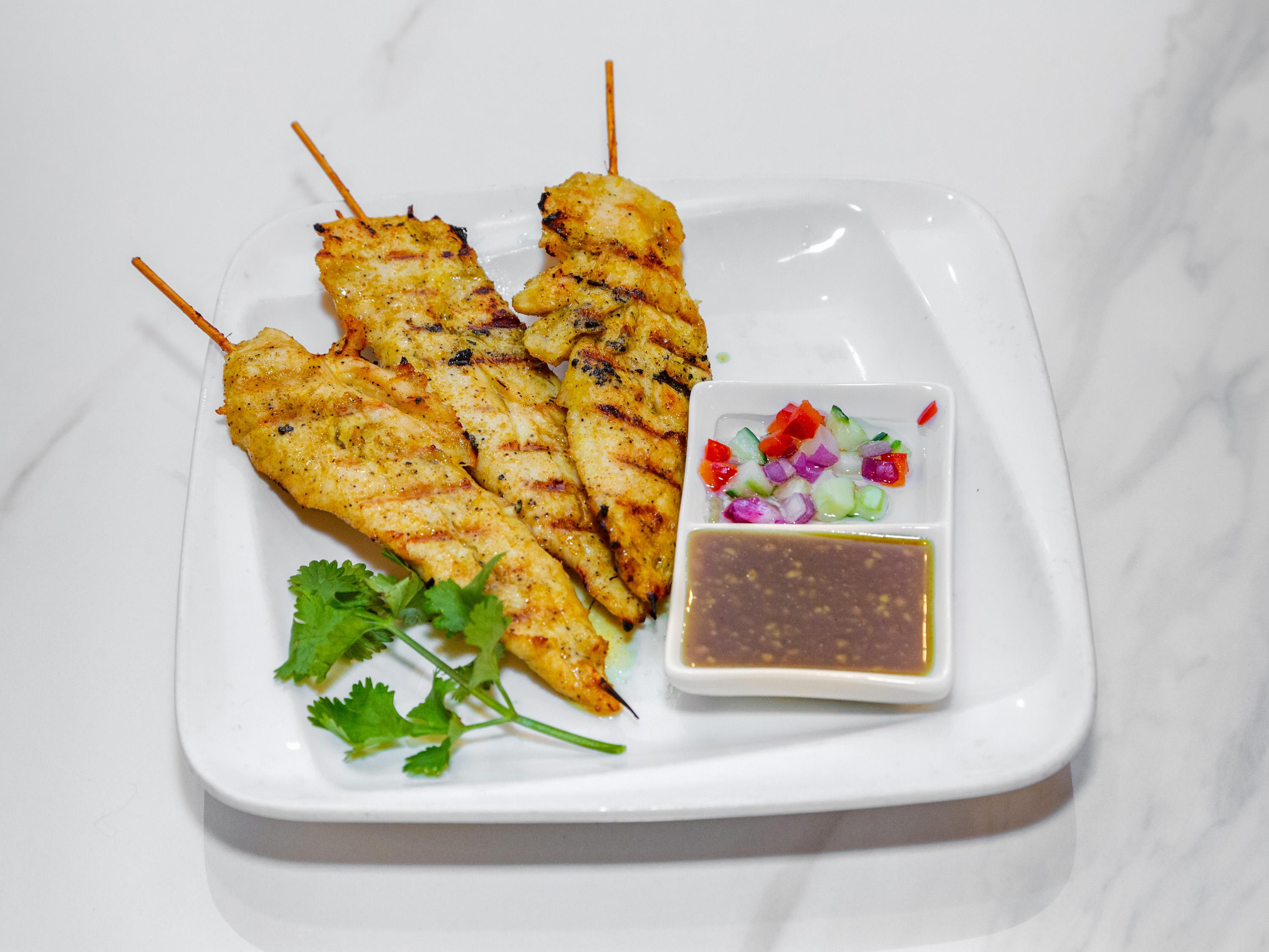 Order Chicken Satay food online from Siwa Thai Restaurant store, Woodbridge on bringmethat.com