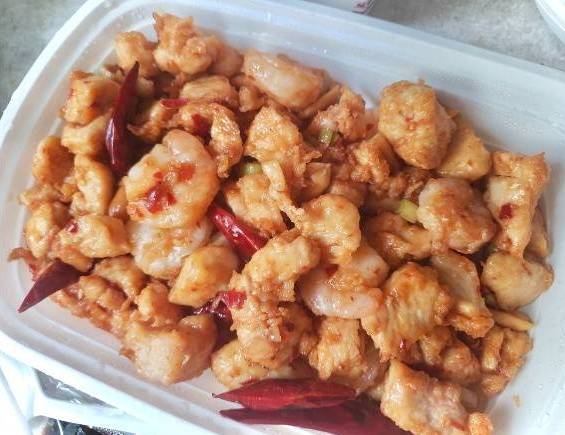 Order Kung Pao Chicken and Shrimp 宫保雙丁 ️ food online from New Sichuan store, Winston-Salem on bringmethat.com