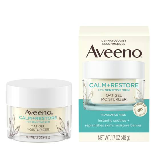 Order Aveeno Calm + Restore Oat Gel Face Moisturizer, Sensitive Skin, 1.7 OZ food online from CVS store, SPRING VALLEY on bringmethat.com
