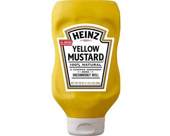 Order Heinz Yellow Mustard (20 oz) food online from Ctown Supermarkets store, Uniondale on bringmethat.com