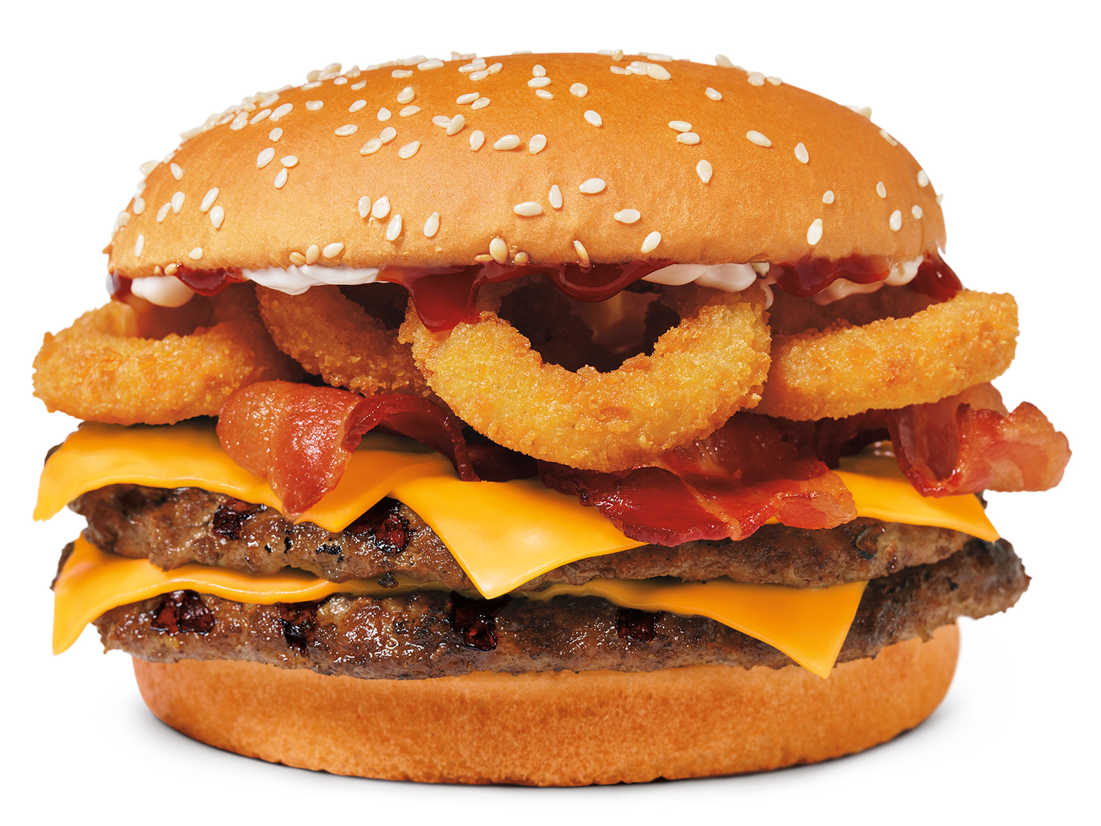Order RODEO® KING™ Sandwich food online from Burger King store, Streamwood on bringmethat.com