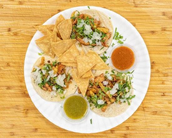 Order Al Pastor Taco Combo food online from Across The Border Fresh Mexican Grill And More! store, Burbank on bringmethat.com