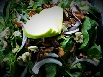 Order Baby Spinach Salad food online from Burger Bach store, Richmond on bringmethat.com