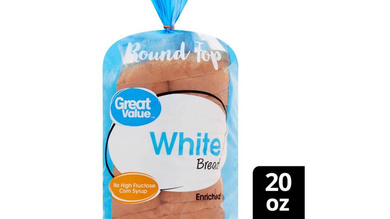 Order Great Value White Round Top Bread Loaf food online from Red Roof Market store, Lafollette on bringmethat.com