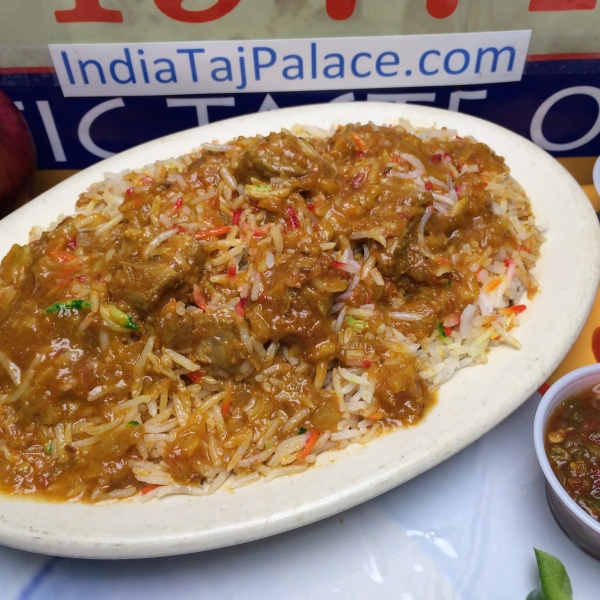 Order D3. Lamb Biryani food online from India Taj Palace store, San Antonio on bringmethat.com
