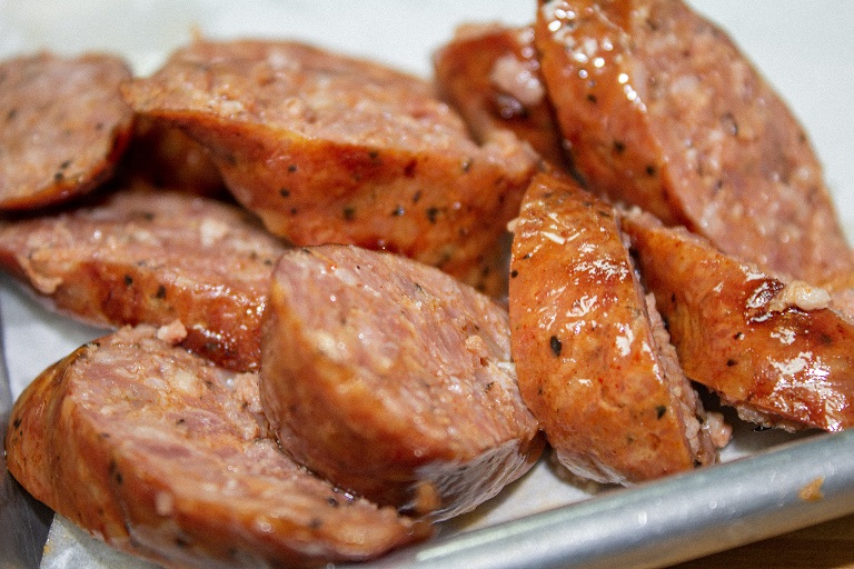 Order 1 lb. Housemade Beef & Pork Sausage food online from The Smoking Joint store, Cypress on bringmethat.com
