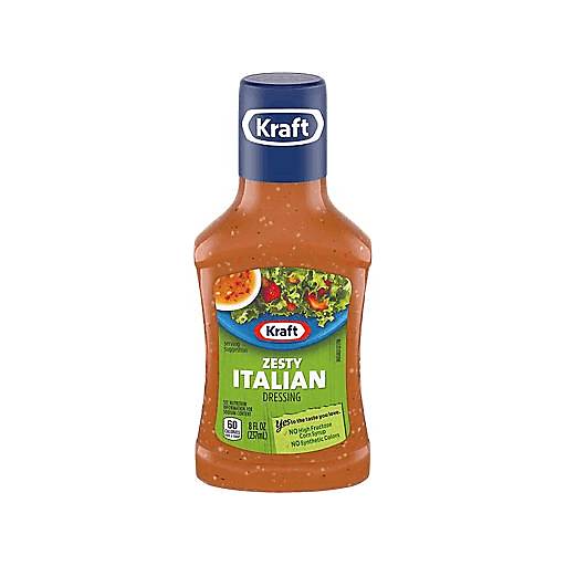 Order Kraft Zesty Italian Dressing (8 OZ) 133856 food online from Bevmo! store, Albany on bringmethat.com