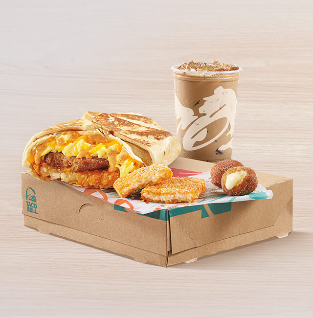 Order Bell Breakfast Box food online from Taco Bell store, Tustin on bringmethat.com