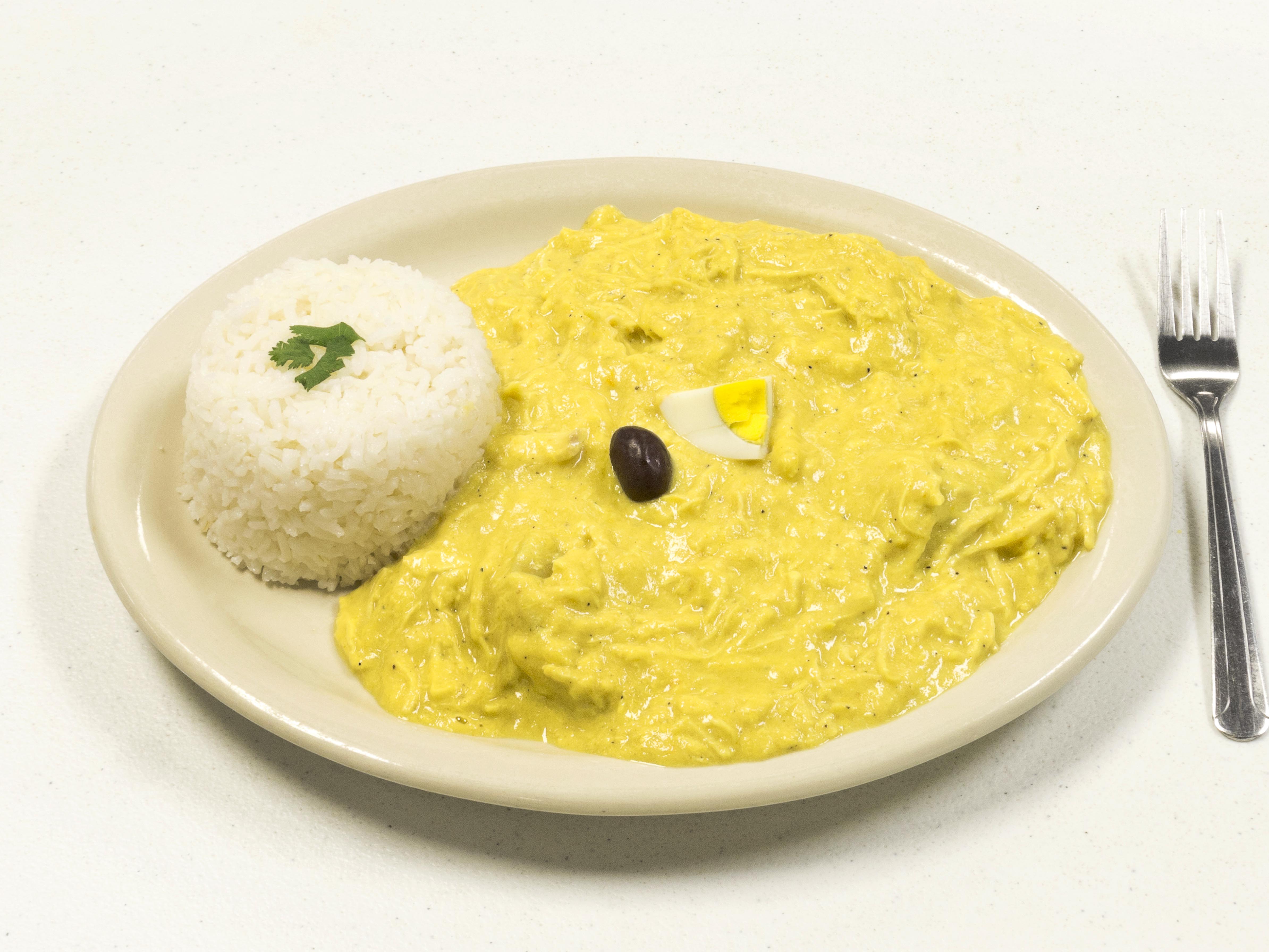 Order Ají de Gallina food online from Tineo Peruvian Cafe store, Richardson on bringmethat.com