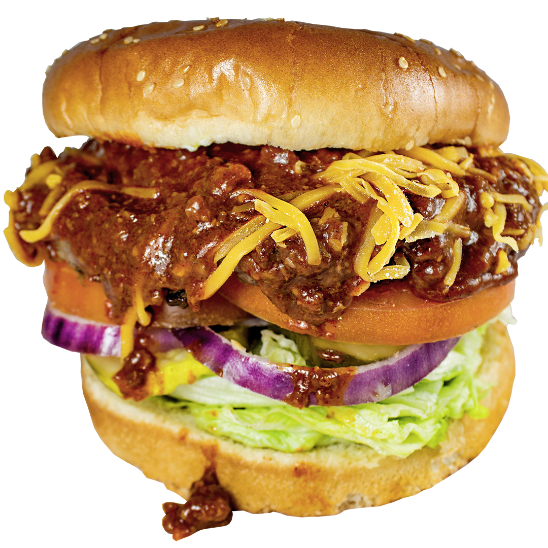 Order Chili and Cheddar Cheeseburger food online from Mad Madelines Grill store, Temecula on bringmethat.com