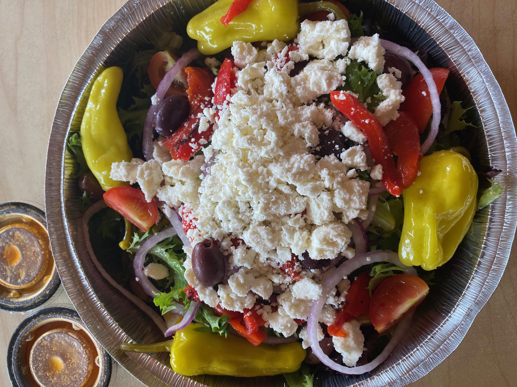 Order Greek Salad food online from The Mill On Macarthur store, Richmond on bringmethat.com