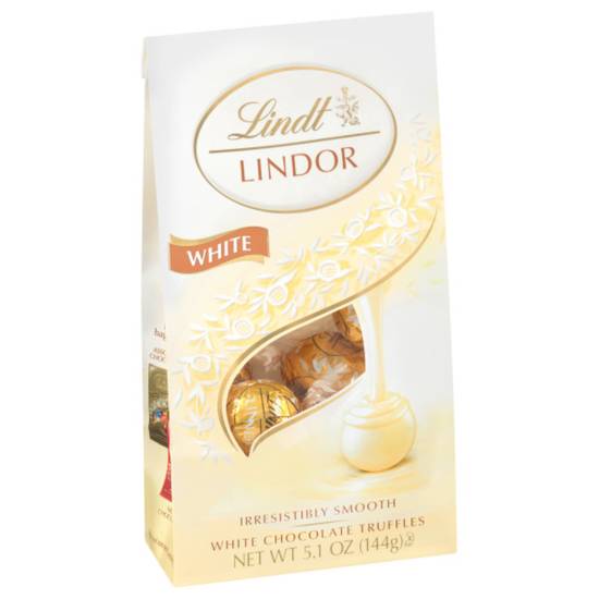Order Lindt LINDOR White Chocolate Candy Truffles, Chocolates with Smooth, Melting Truffle Center, 5.1 oz. Bag food online from CVS store, BRYAN on bringmethat.com