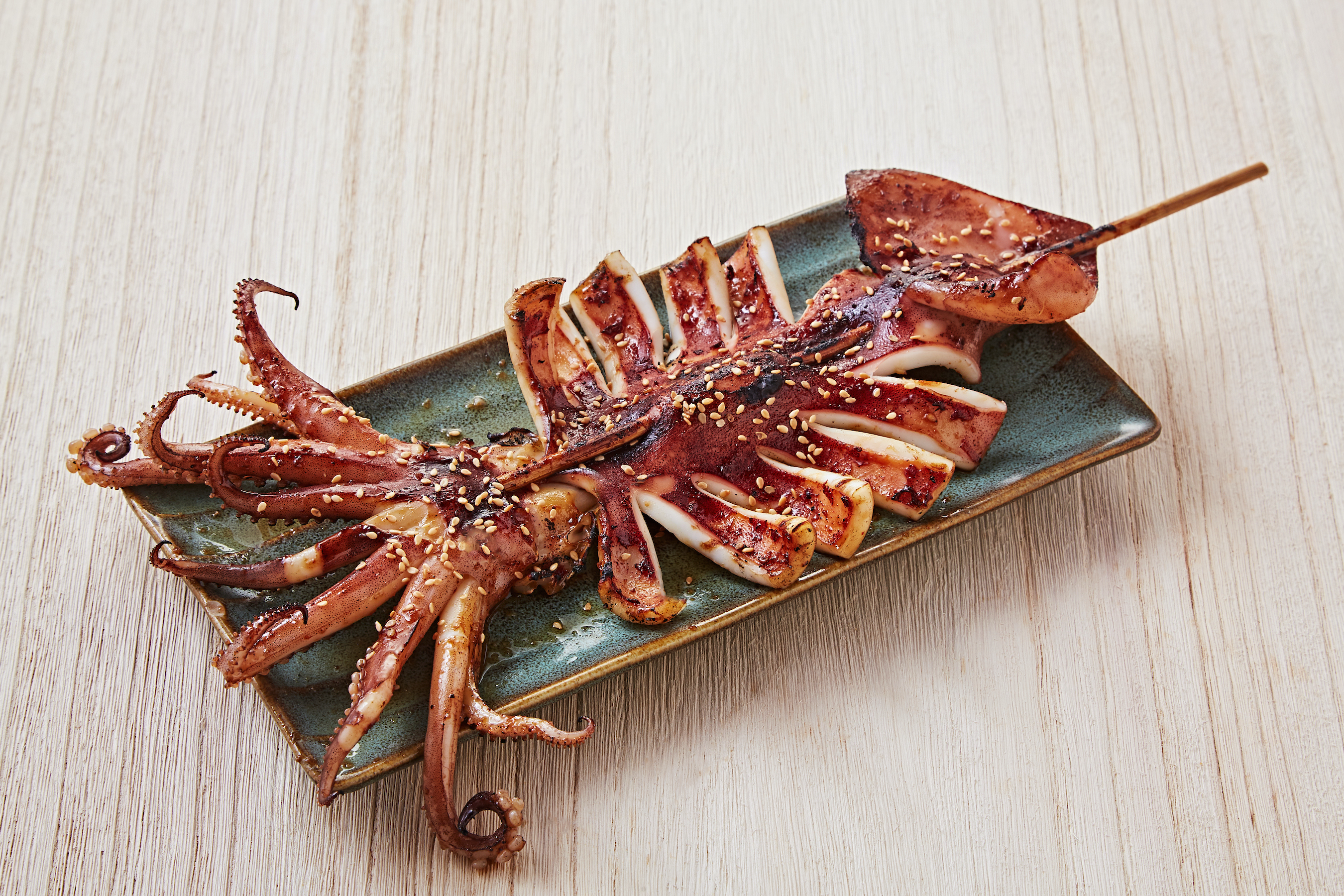 Order #K2 Grilled Jumbo Squid  food online from O2 Valley store, Cupertino on bringmethat.com