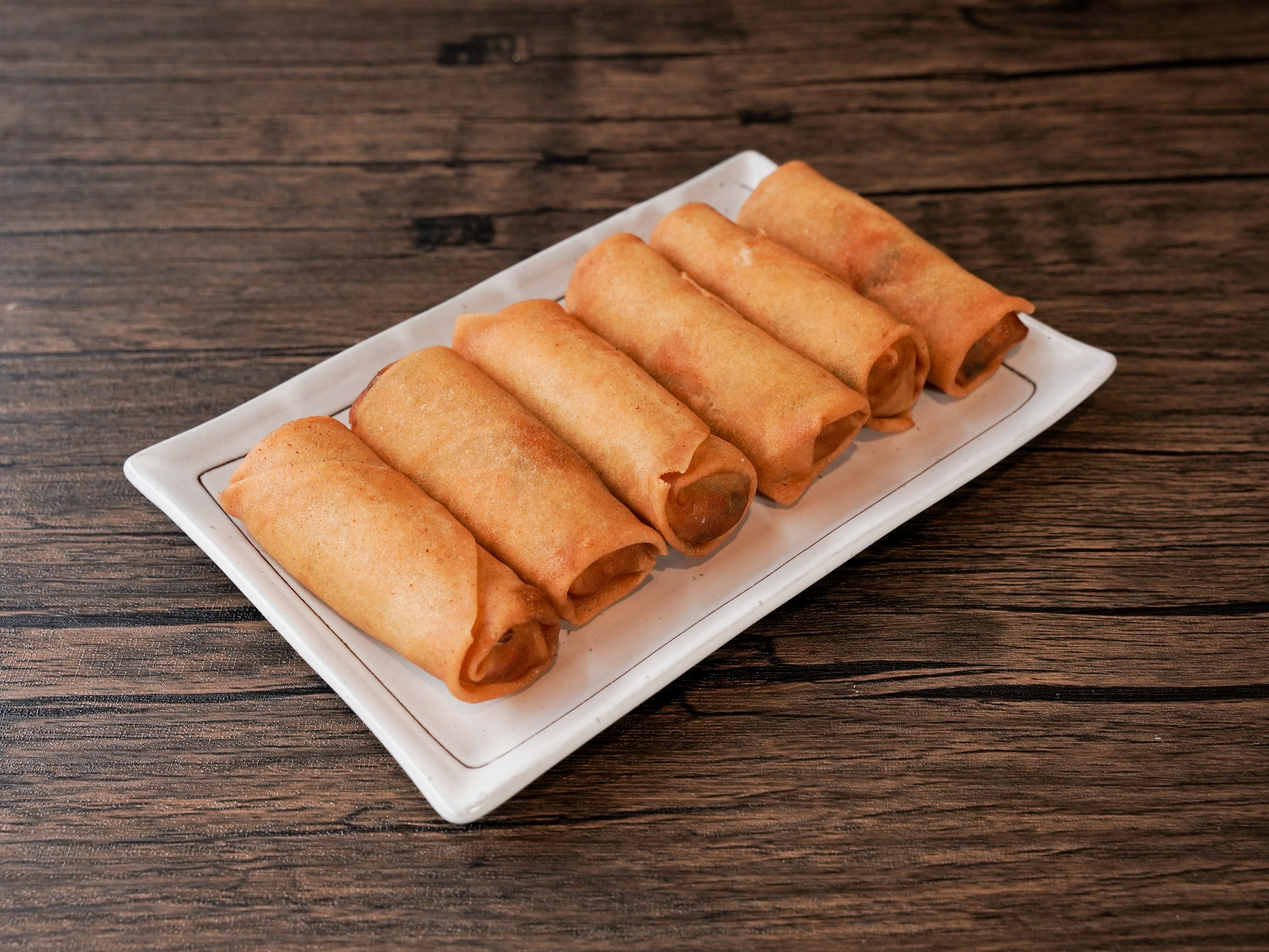 Order Vegetable spring roll (6pcs) food online from Roll House Dragon store, Ridgefield Park on bringmethat.com