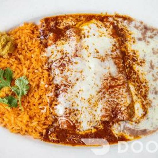 Order 6. Two (2) Cheese Enchiladas food online from Margaritas Mex Grill #2 store, Oak Park on bringmethat.com