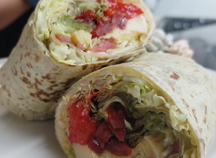 Order #14. Veggie Wrap food online from Tables For Two Llc store, New Providence on bringmethat.com