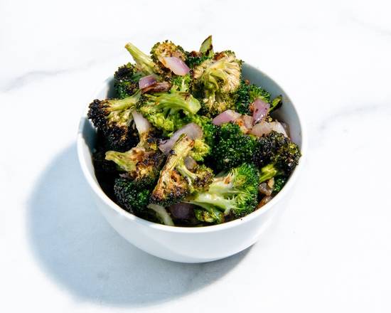 Order Roasted Broccoli with Ginger Garlic Sauce food online from Moonbowls store, Atlanta on bringmethat.com