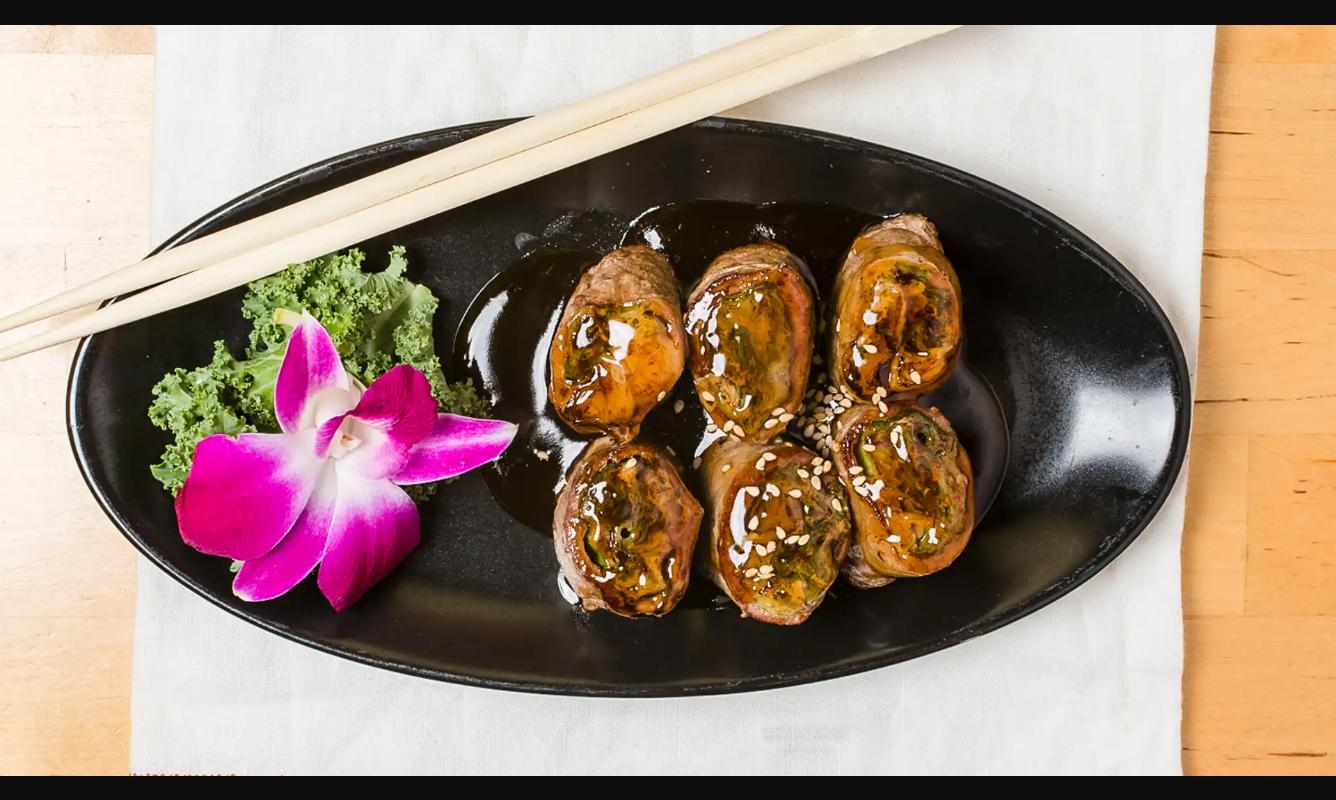 Order Beef Negimaki food online from Izumi Japanese Steak House & Sushi Bar store, Windsor Locks on bringmethat.com