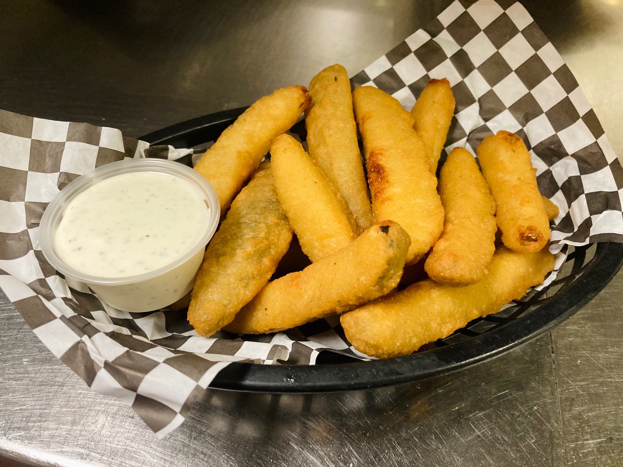 Order Fried Pickles food online from Saints Pub + Patio store, Independence on bringmethat.com